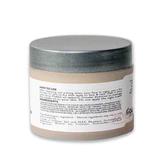 Organic Retinol Cream 5% - Nightly Skin Brightener